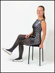 Stretchkleid und Glitzer-Strumpfhose von Calzitaly ® 